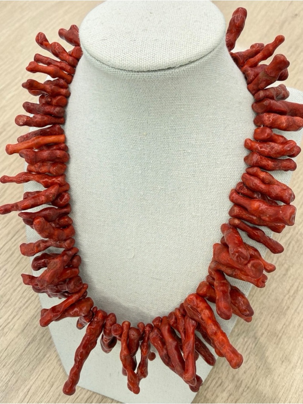 Huge Vintage Red Branch Coral Necklace 925 Sterling Clasp 18”-20” Chunky 154g
